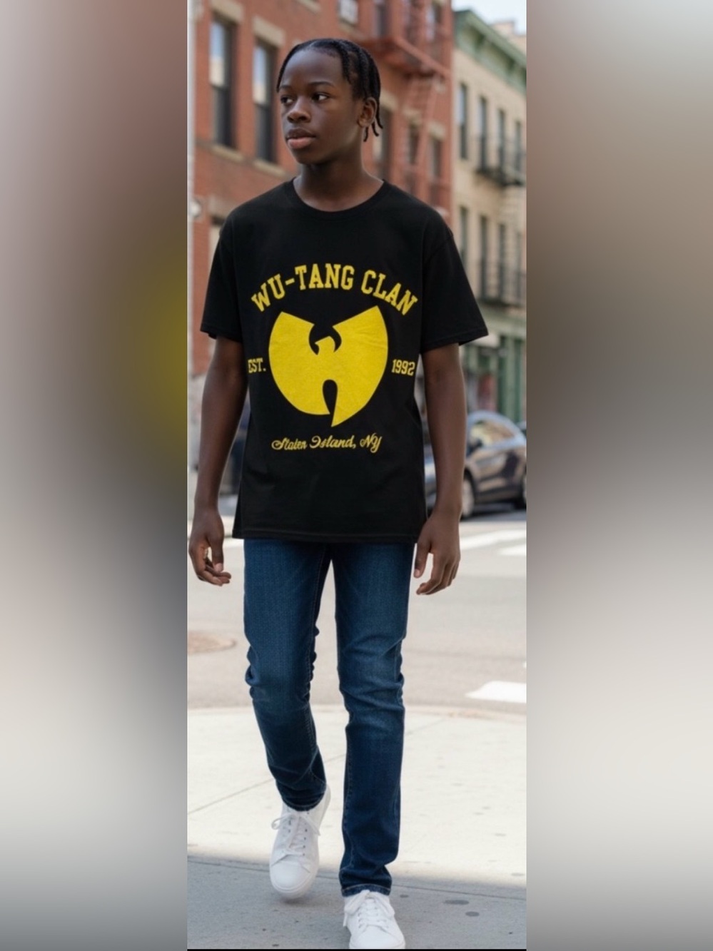 NWT Wutang Clan Black And Gold Graphic Unisex Tee  Men Women Medium